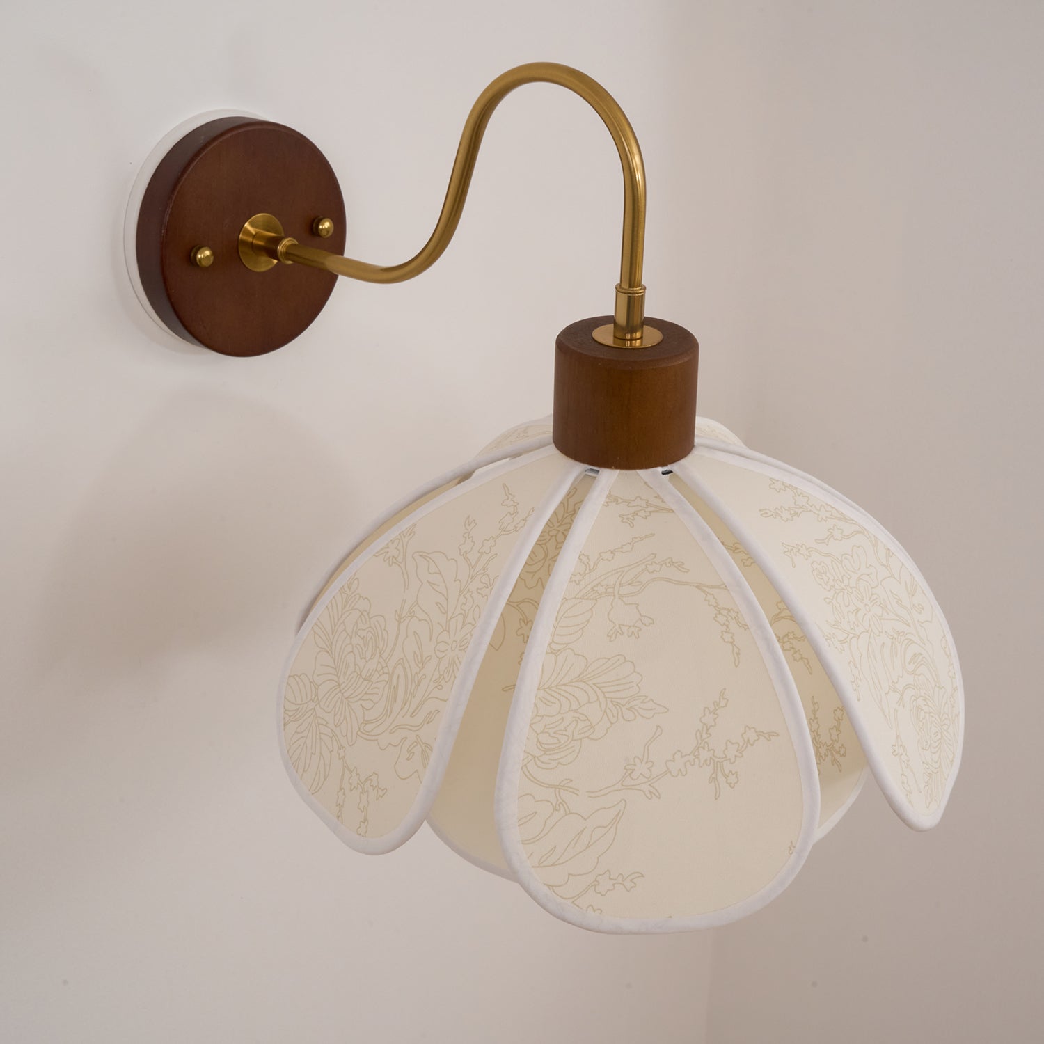 Florayne Applique Murale Florale Vintage en Verre - Neutralighting