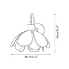 Florayne Applique Murale Florale Vintage en Verre - Neutralighting