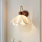 Yuki Applique Murale Florale en Bois et Tissu - Neutralighting