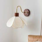 Yuki Applique Murale Florale en Bois et Tissu - Neutralighting