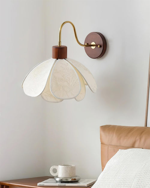 Florayne Applique Murale Florale Vintage en Verre - Neutralighting