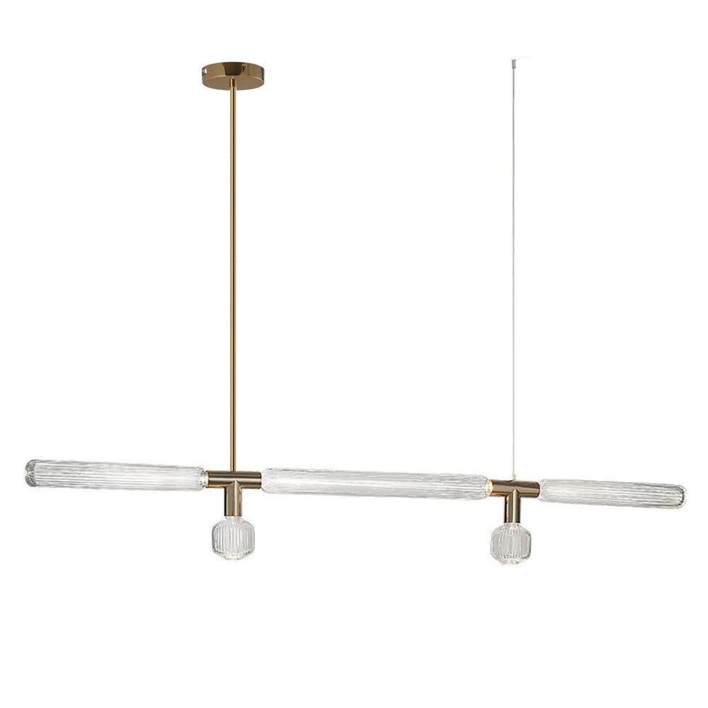 Solara Lampe à suspension en cristal cylindrique Cipher contemporaine - Neutralighting
