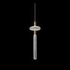 Solara Lampe à suspension en cristal cylindrique Cipher contemporaine - Neutralighting