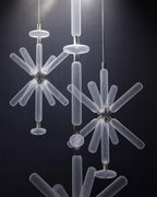 Solara Lampe à suspension en cristal cylindrique Cipher contemporaine - Neutralighting