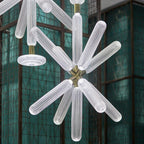 Solara Lampe à suspension en cristal cylindrique Cipher contemporaine - Neutralighting