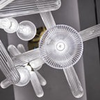 Solara Lampe à suspension en cristal cylindrique Cipher contemporaine - Neutralighting