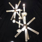 Solara Lampe à suspension en cristal cylindrique Cipher contemporaine - Neutralighting