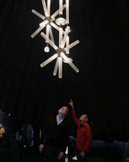 Solara Lampe à suspension en cristal cylindrique Cipher contemporaine - Neutralighting