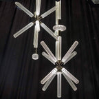 Solara Lampe à suspension en cristal cylindrique Cipher contemporaine - Neutralighting