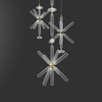 Solara Lampe à suspension en cristal cylindrique Cipher contemporaine - Neutralighting