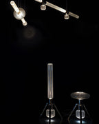 Solara Lampe à suspension en cristal cylindrique Cipher contemporaine - Neutralighting
