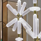 Solara Lampe à suspension en cristal cylindrique Cipher contemporaine - Neutralighting