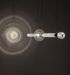 Solara Lampe à suspension en cristal cylindrique Cipher contemporaine - Neutralighting