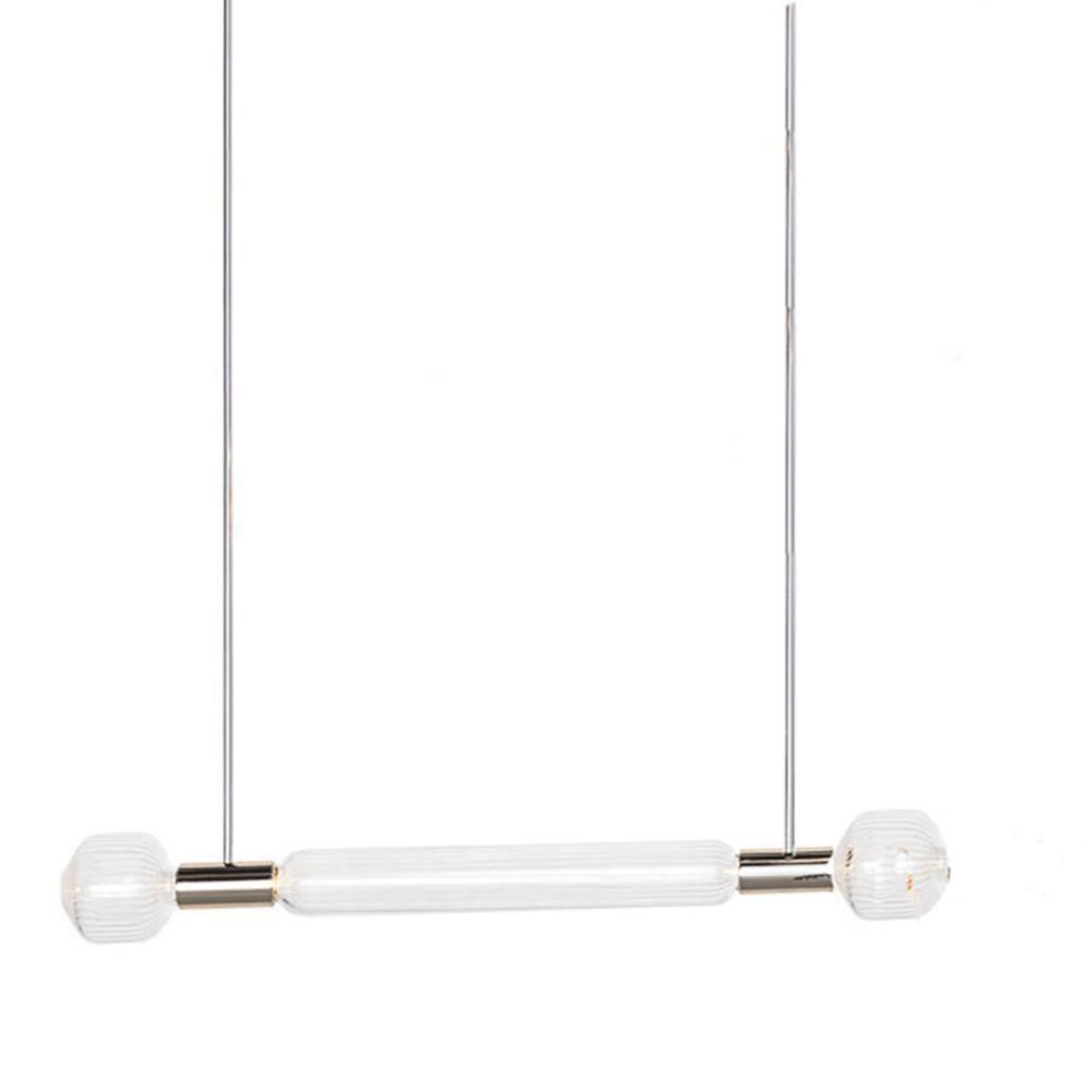 Solara Lampe à suspension en cristal cylindrique Cipher contemporaine - Neutralighting