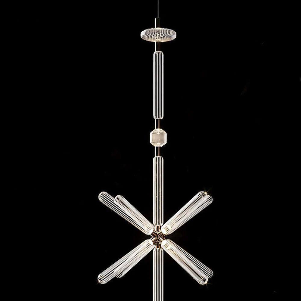 Solara Lampe à suspension en cristal cylindrique Cipher contemporaine - Neutralighting