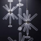 Solara Lampe à suspension en cristal cylindrique Cipher contemporaine - Neutralighting