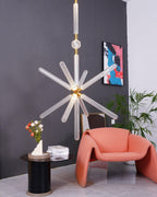 Solara Lampe à suspension en cristal cylindrique Cipher contemporaine - Neutralighting