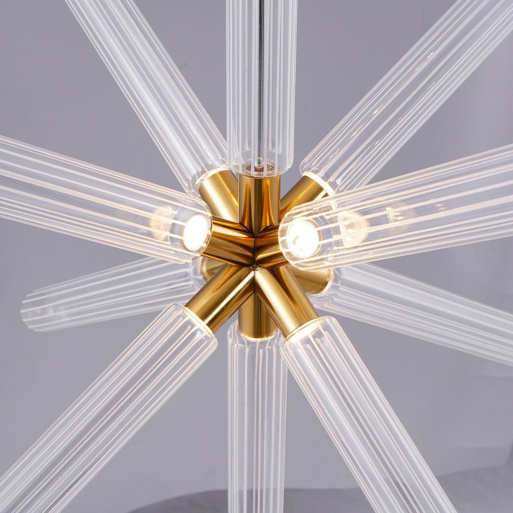Solara Lampe à suspension en cristal cylindrique Cipher contemporaine - Neutralighting