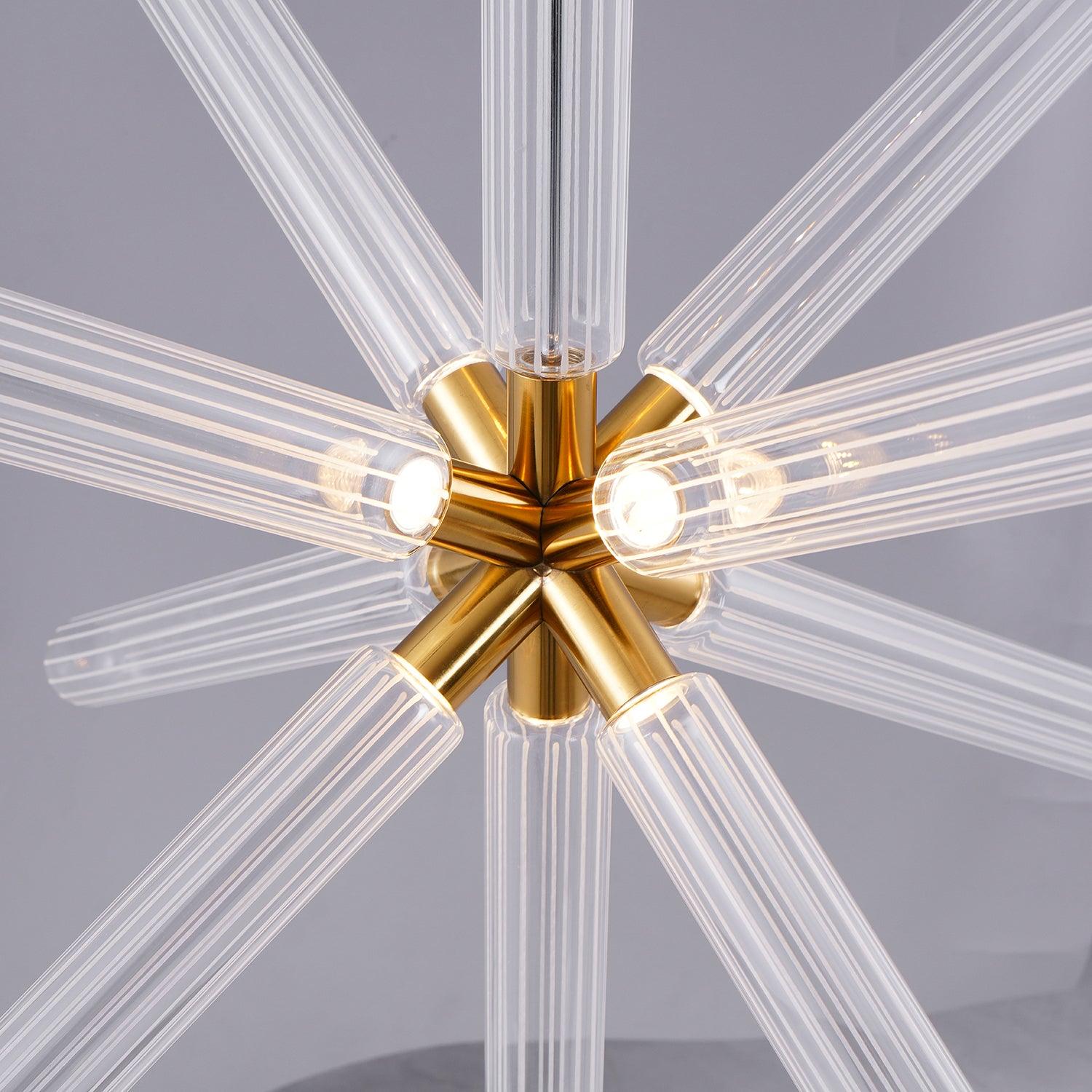 Solara Lampe à suspension en cristal cylindrique Cipher contemporaine - Neutralighting