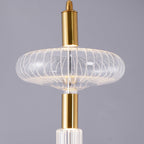 Solara Lampe à suspension en cristal cylindrique Cipher contemporaine - Neutralighting