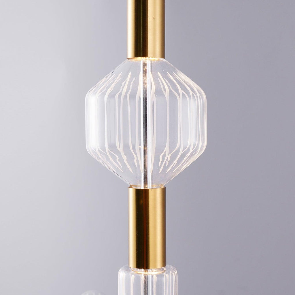 Solara Lampe à suspension en cristal cylindrique Cipher contemporaine - Neutralighting
