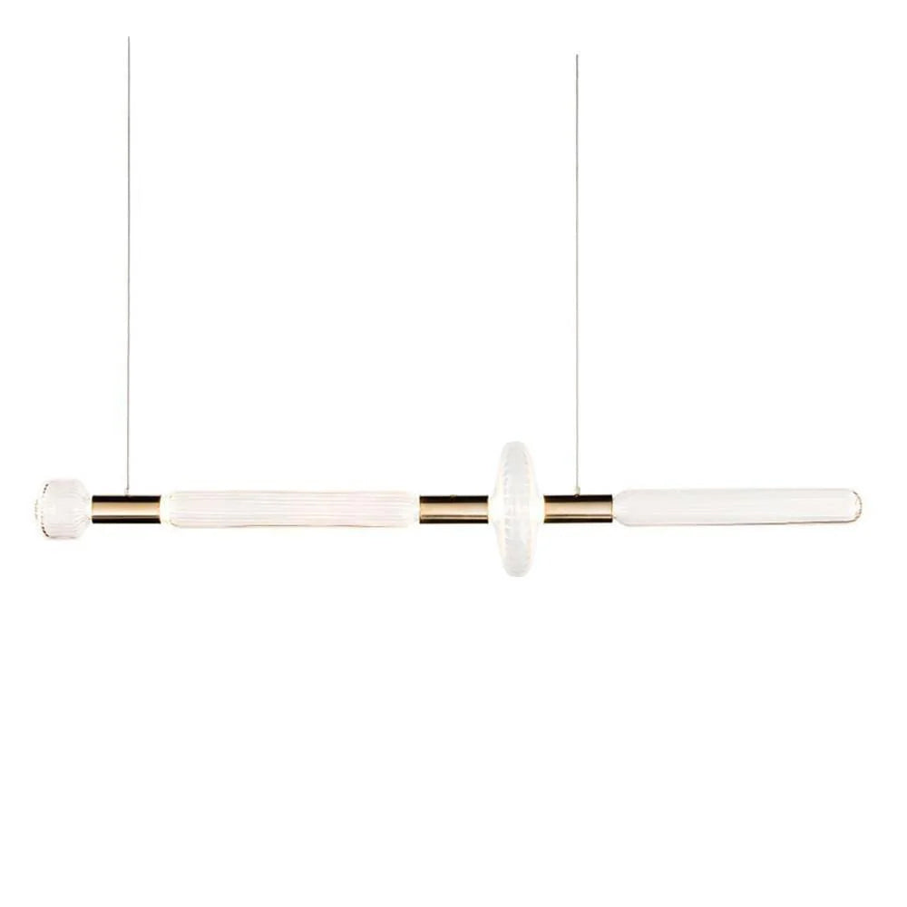 Solara Lampe à suspension en cristal cylindrique Cipher contemporaine - Neutralighting