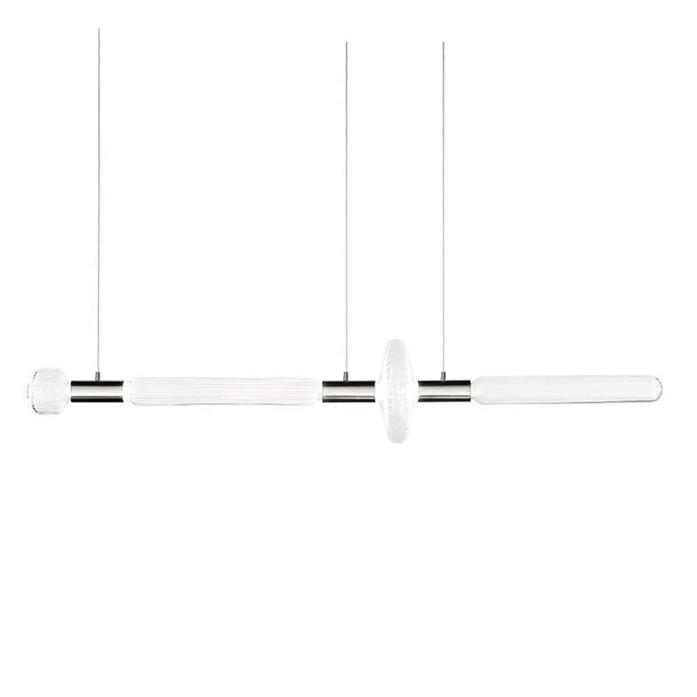 Solara Lampe à suspension en cristal cylindrique Cipher contemporaine - Neutralighting