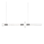 Solara Lampe à suspension en cristal cylindrique Cipher contemporaine - Neutralighting