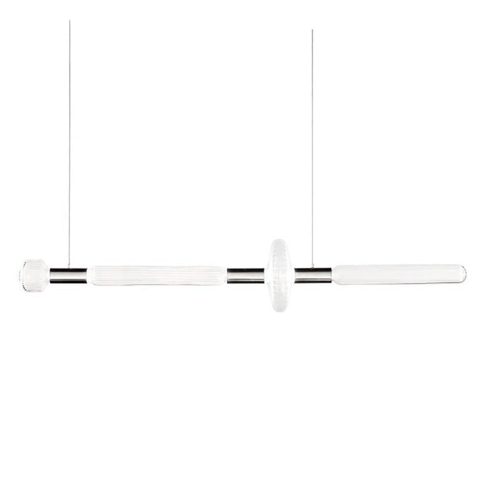 Solara Lampe à suspension en cristal cylindrique Cipher contemporaine - Neutralighting