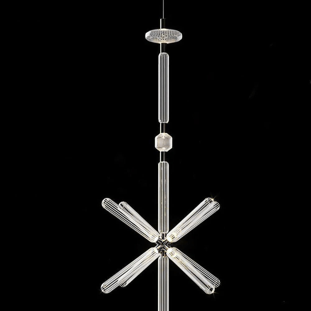 Solara Lampe à suspension en cristal cylindrique Cipher contemporaine - Neutralighting
