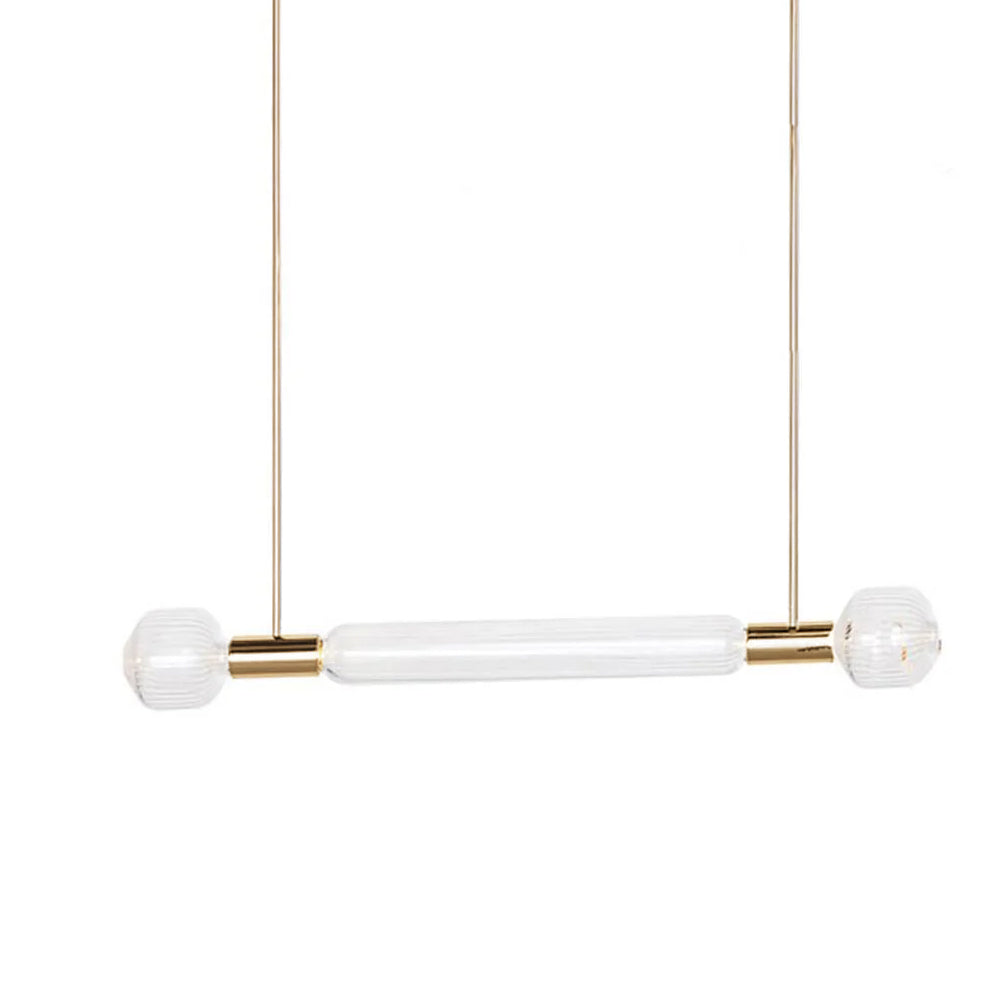 Solara Lampe à suspension en cristal cylindrique Cipher contemporaine - Neutralighting
