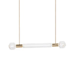 Solara Lampe à suspension en cristal cylindrique Cipher contemporaine - Neutralighting