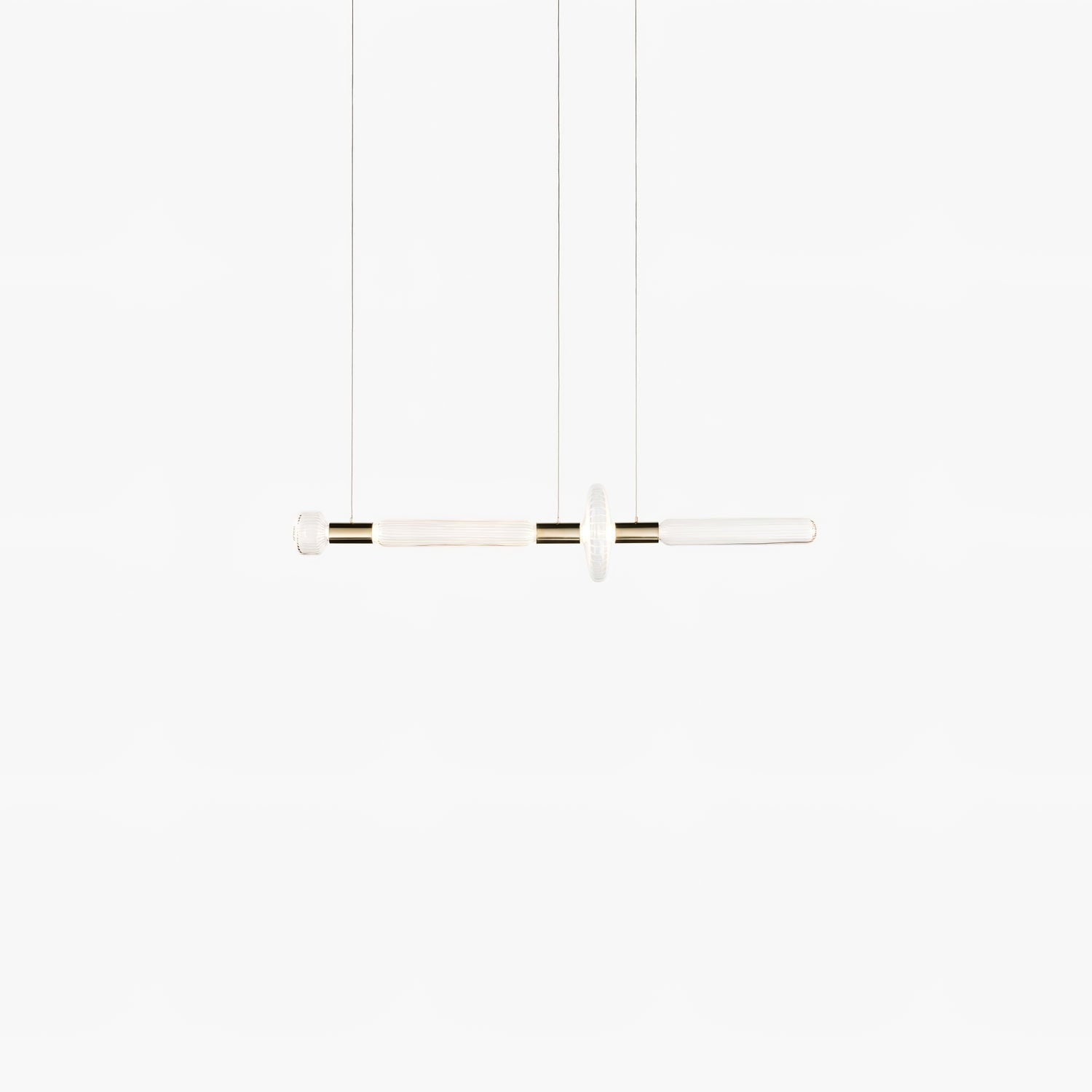 Solara Lampe à suspension en cristal cylindrique Cipher contemporaine - Neutralighting