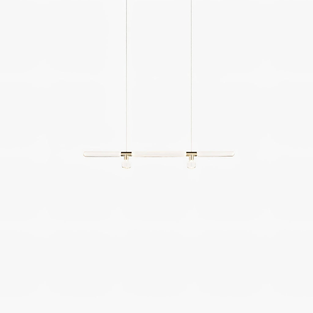 Solara Lampe à suspension en cristal cylindrique Cipher contemporaine - Neutralighting