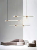 Solara Lampe à suspension en cristal cylindrique Cipher contemporaine - Neutralighting