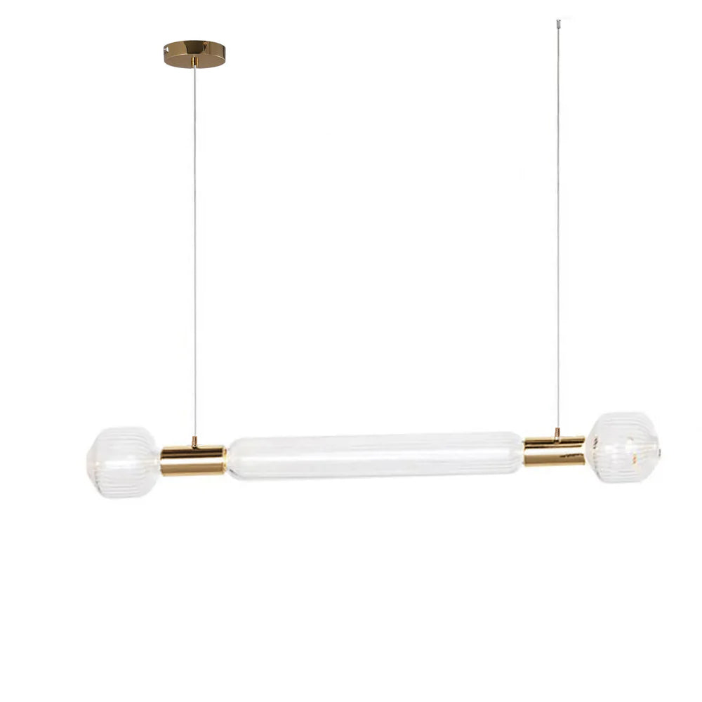Solara Lampe à suspension en cristal cylindrique Cipher contemporaine - Neutralighting