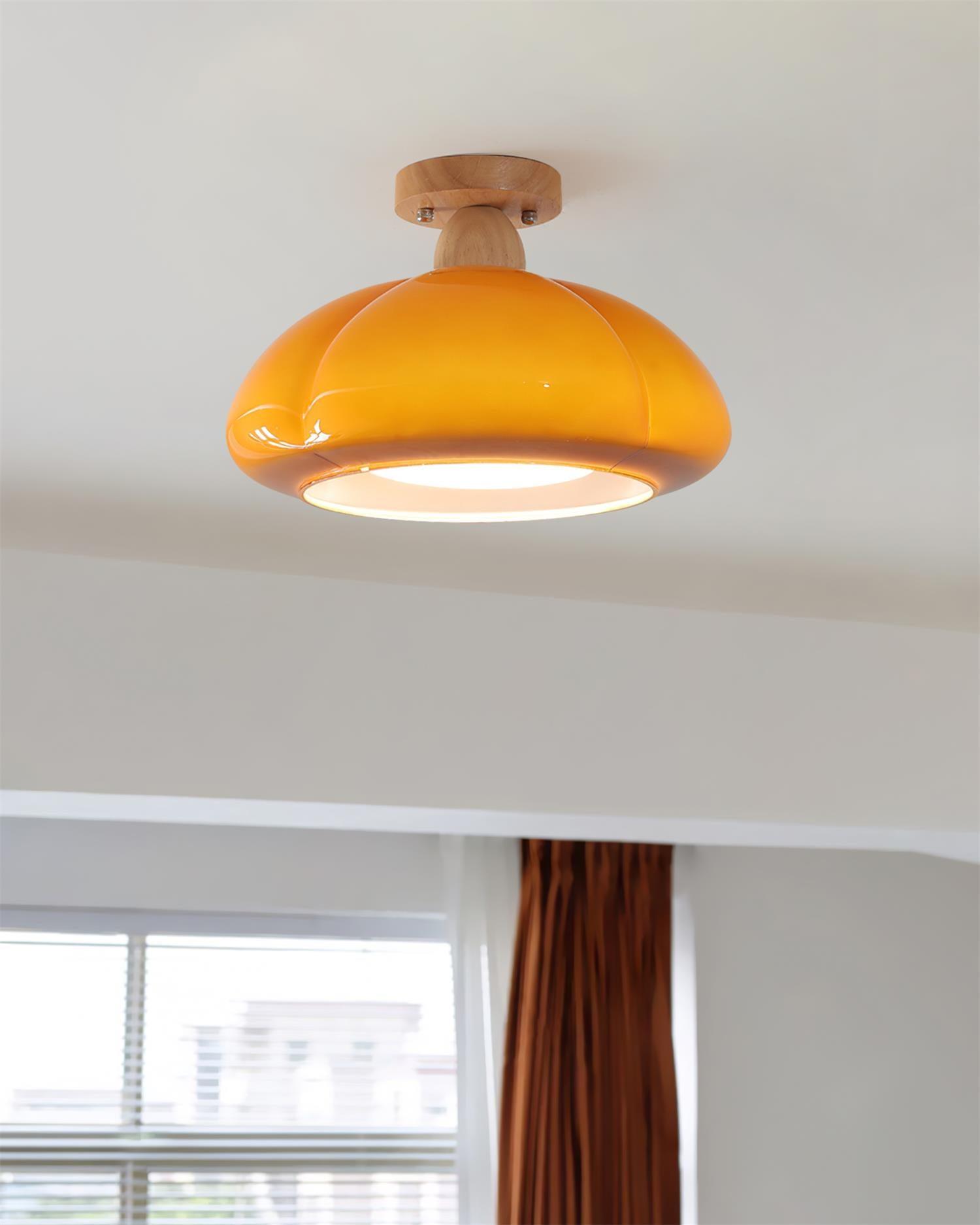 Ambrina Plafonnier Semi-Encastré Verre Ambre - Neutralighting