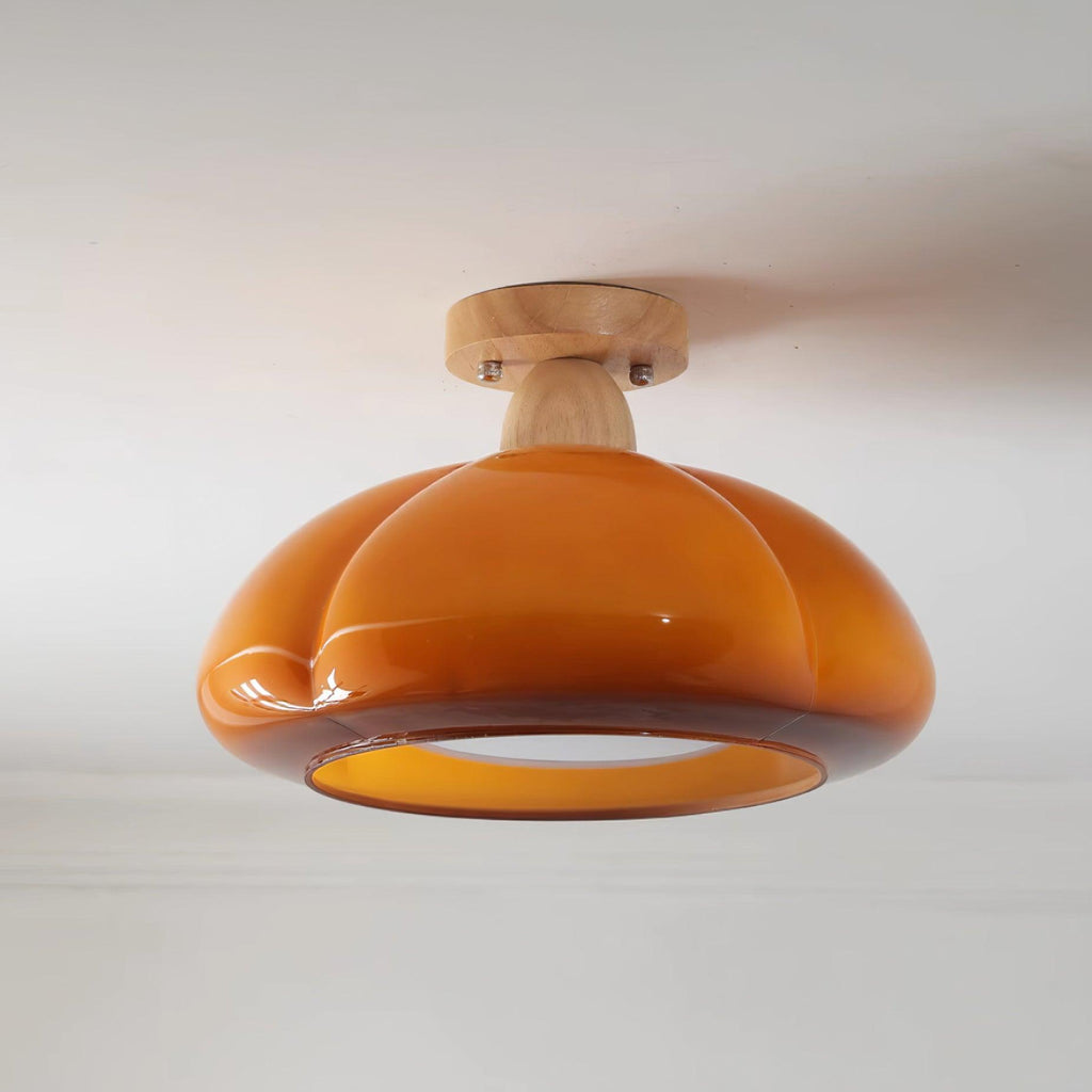 Ambrina Plafonnier Semi-Encastré Verre Ambre - Neutralighting