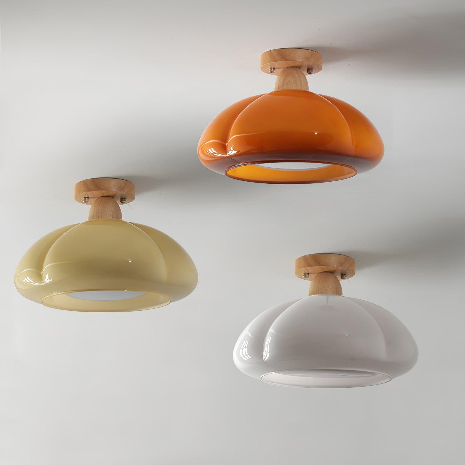 Ambrina Plafonnier Semi-Encastré Verre Ambre - Neutralighting