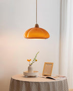 Suspension Arrondi Verre Ombre Bois Espiègle Moderne - Neutralighting