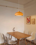 Suspension Arrondi Verre Ombre Bois Espiègle Moderne - Neutralighting