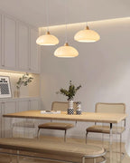 Suspension Arrondi Verre Ombre Bois Espiègle Moderne - Neutralighting