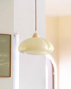Suspension Arrondi Verre Ombre Bois Espiègle Moderne - Neutralighting
