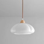 Suspension Arrondi Verre Ombre Bois Espiègle Moderne - Neutralighting