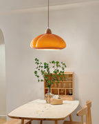 Suspension Arrondi Verre Ombre Bois Espiègle Moderne - Neutralighting