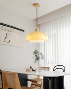 Suspension Arrondi Verre Ombre Bois Espiègle Moderne - Neutralighting