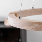 Alsilis Chandelier Minimaliste en Travertin - Neutralighting