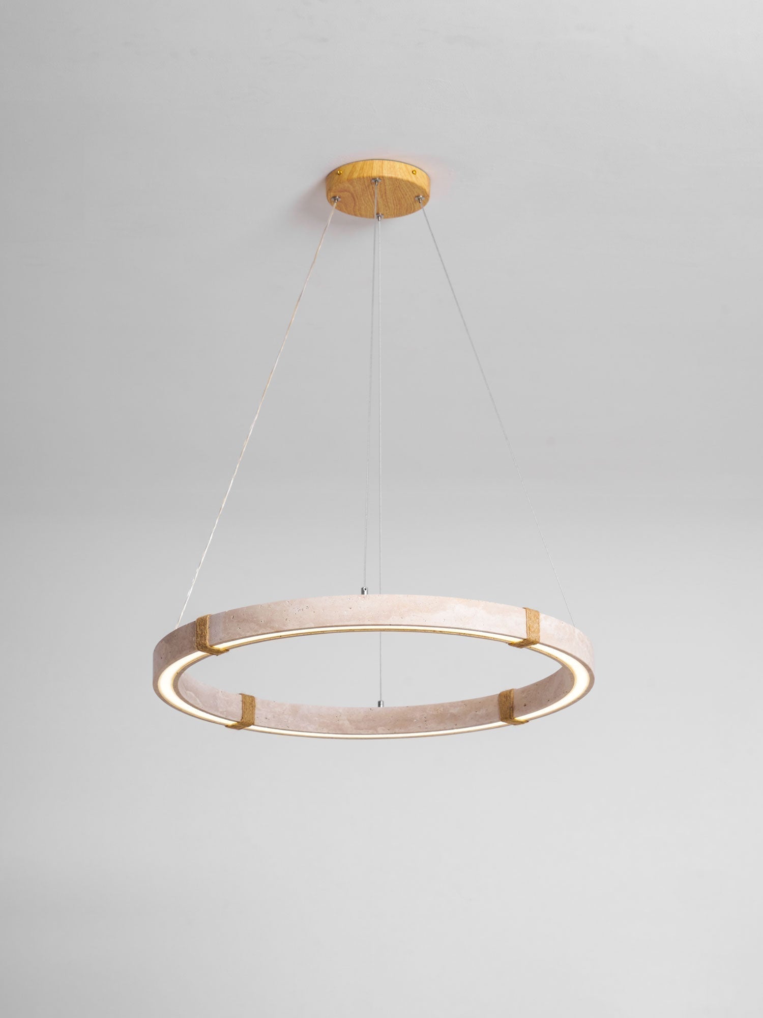 Alsilis Chandelier Minimaliste en Travertin - Neutralighting