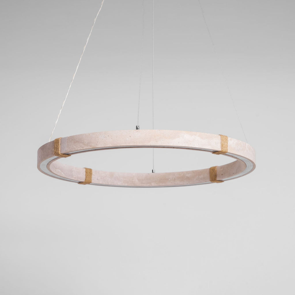 Alsilis Chandelier Minimaliste en Travertin - Neutralighting