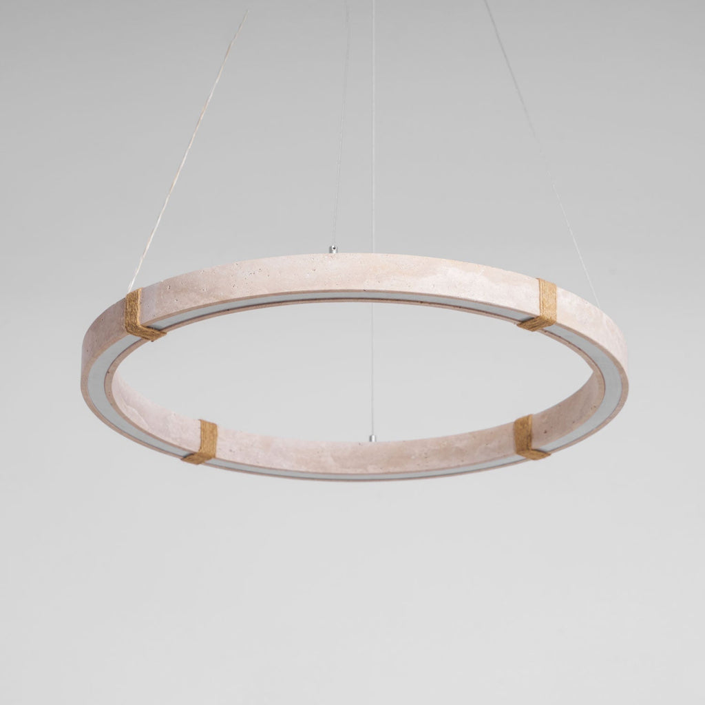 Alsilis Chandelier Minimaliste en Travertin - Neutralighting